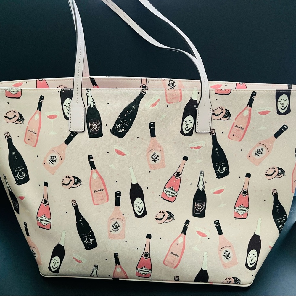 Kate Spade Champagne Print Tote and Wallet Set - Picture 6 of 9